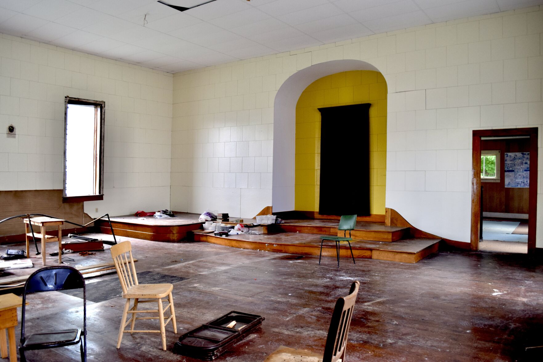 The chapel inside the West Enosburg United Methodist Church.JPG